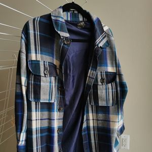 Blue Lined Coat Japanese